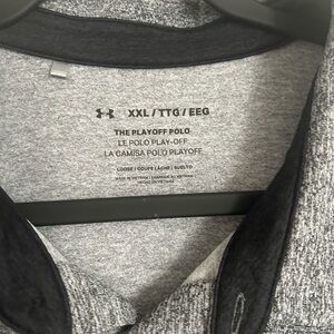 Under Armour Heather Grey Playoff Polo - Used
